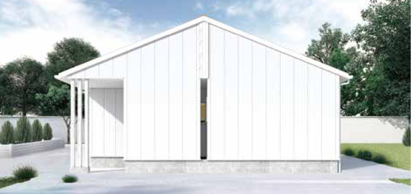 いつまでも白さが続く家外観